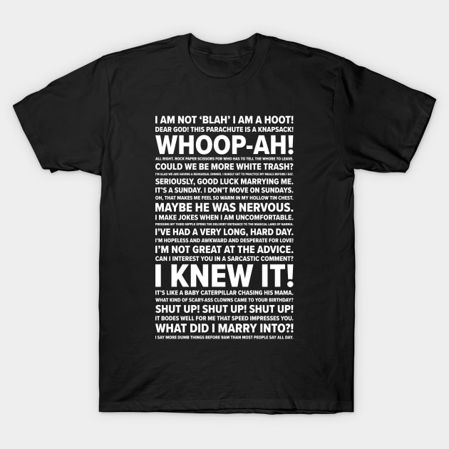 Chandler Quotes T-Shirt by barberdesigniow